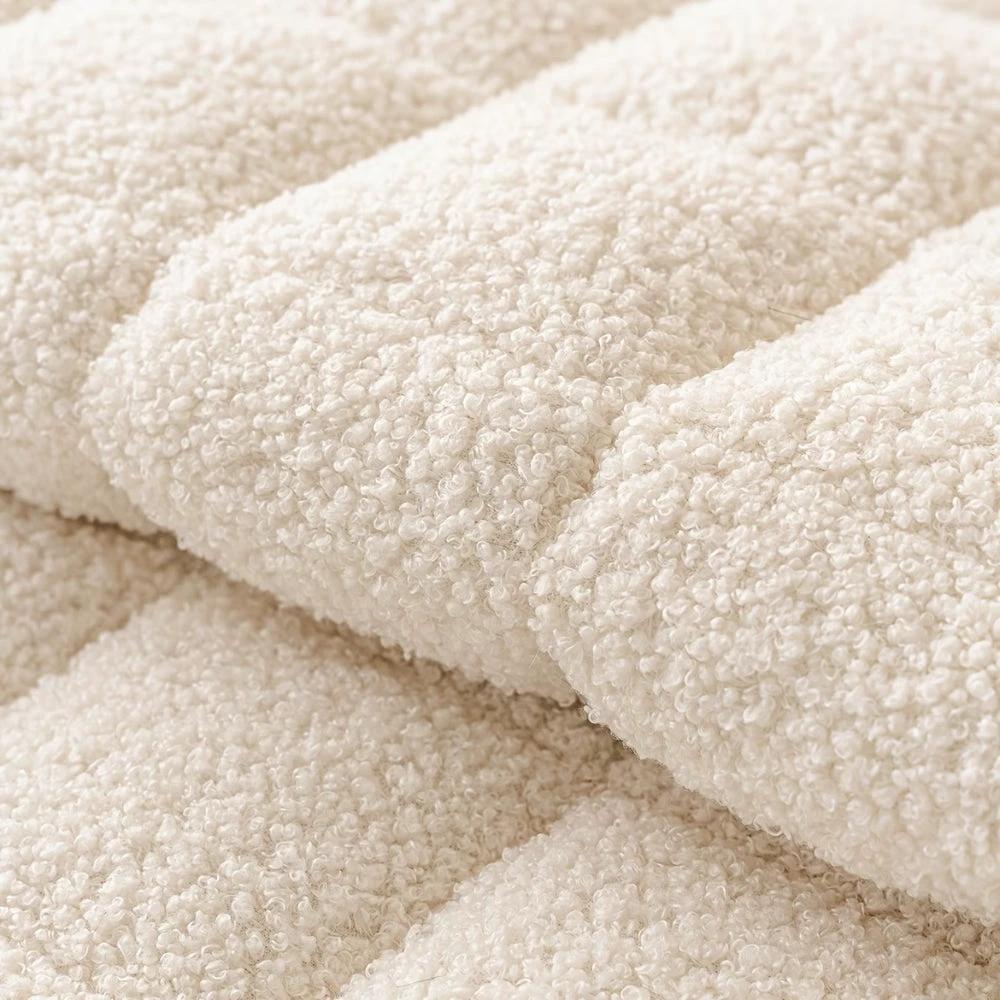 Modern Square Boucle Anti-Slip Couch Cover by Casa & Beyond