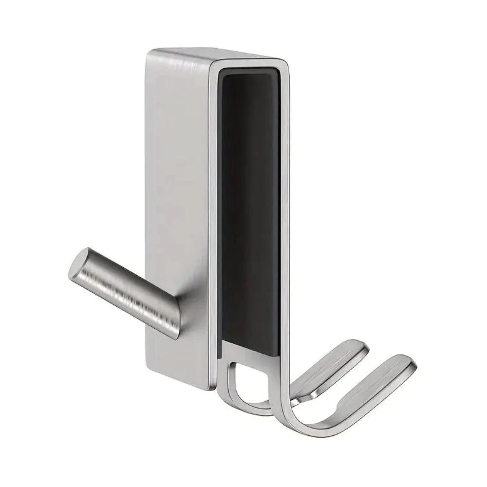 On Glass Stainless Shower Door Hooks by Casa & Beyond