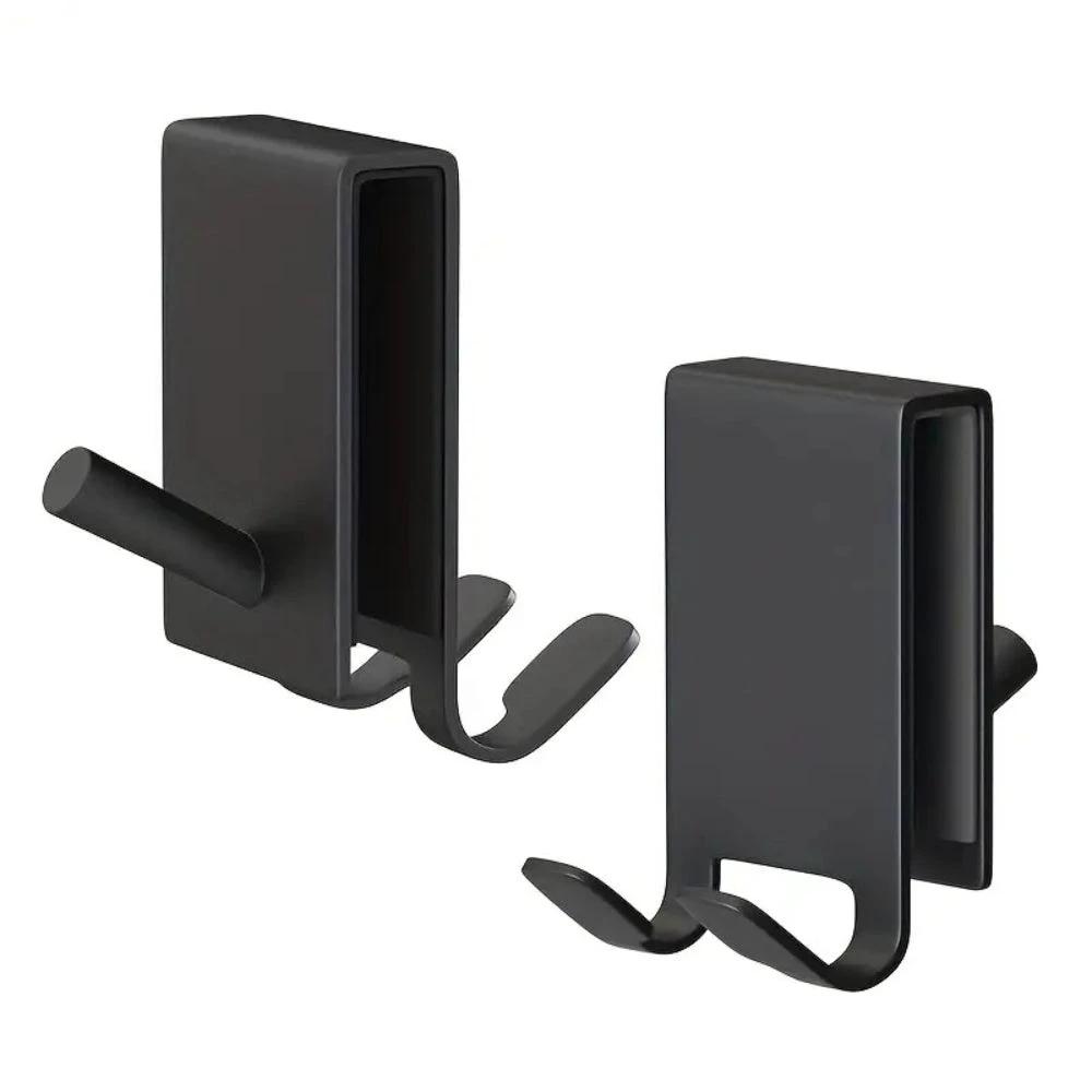 On Glass Stainless Shower Door Hooks by Casa & Beyond