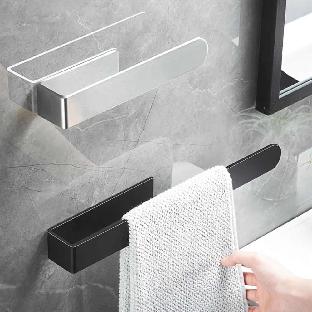 Modern Stainless Steel Wall Mounted Towel Rack by Casa & Beyond
