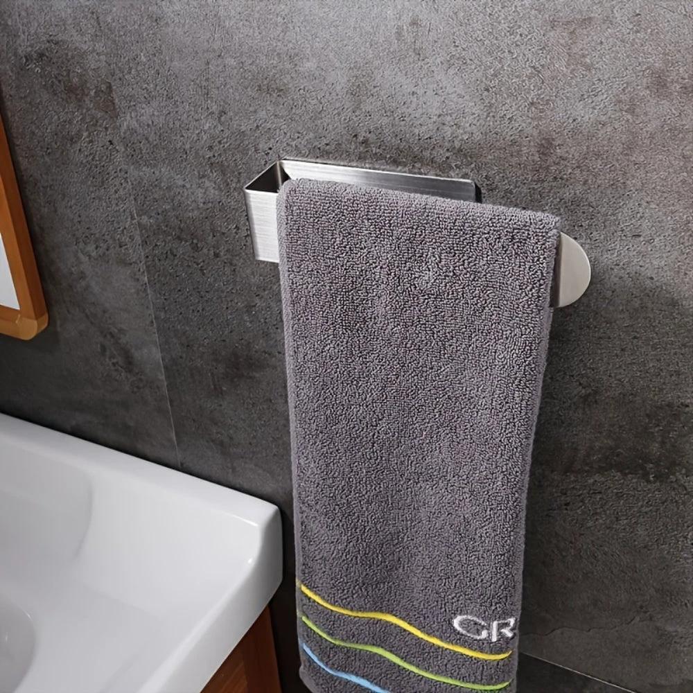 Modern Stainless Steel Wall Mounted Towel Rack by Casa & Beyond
