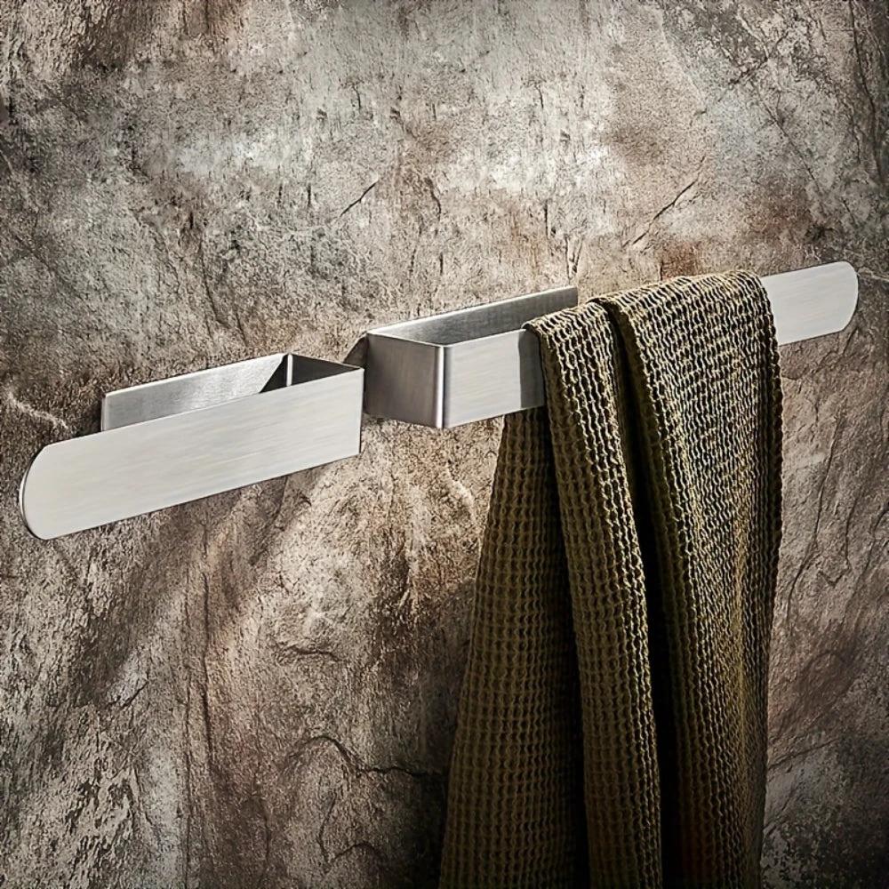 Modern Stainless Steel Wall Mounted Towel Rack by Casa & Beyond