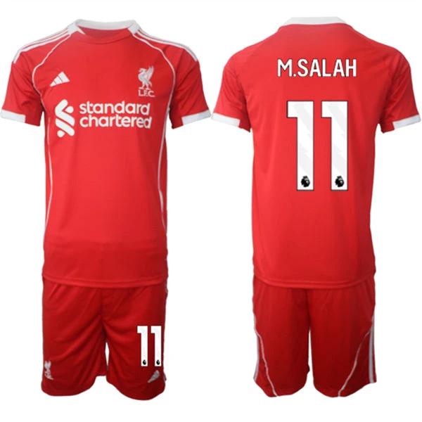 Mohamed Salah Jersey #11 Liverpool Red Home 2025-26 Soccer Suit by Soccer Jersey