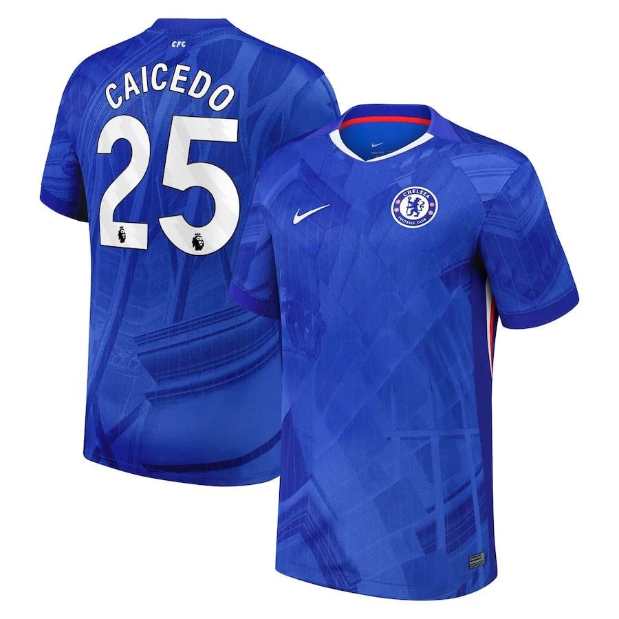 Moisés Caicedo #25 Chelsea 2025-26 Home Match Jersey – Blue by Soccer Jersey