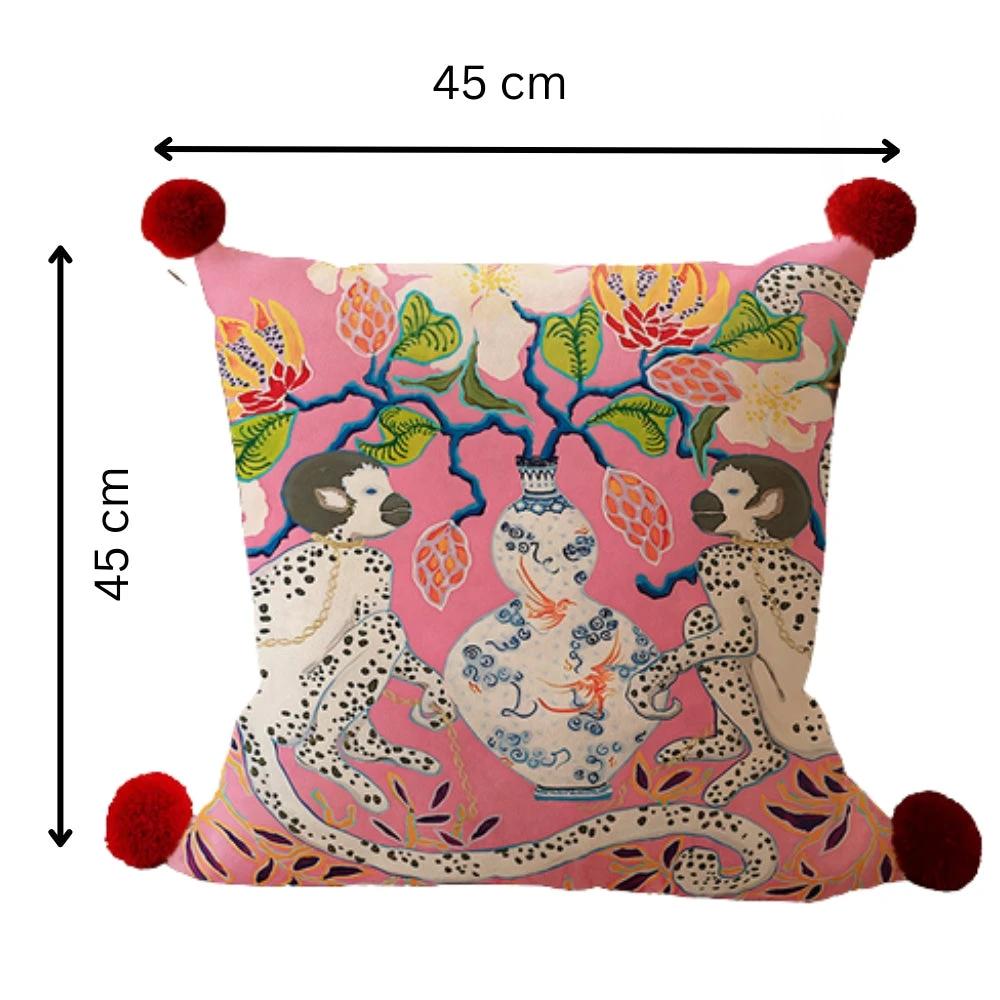 Monkey Garden Cushion Cover Collection by Casa & Beyond
