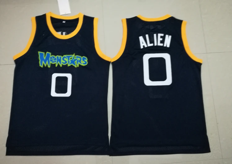 Monstars #0 Space Jam Movie Alien Basketball Jersey by My store basketball