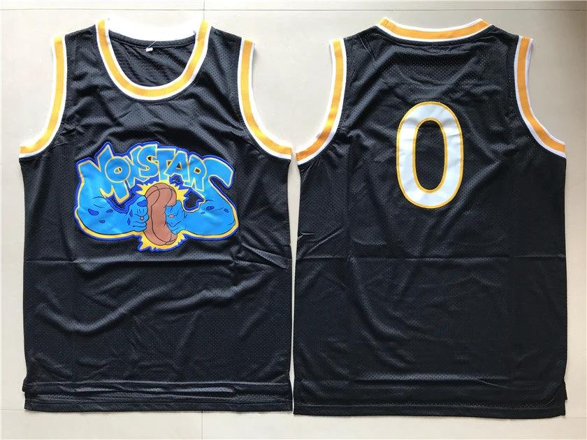 Monstars #0 Space Jam Movie Alien Basketball Jersey Black by My store basketball
