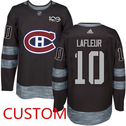 Montreal Canadiens 1917-2017 100th Anniversary Stitched Customized NHL Jersey by Hockey David