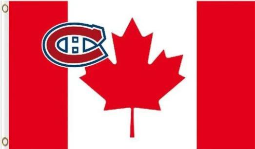 Montreal Canadiens Canada Flag 3X5Ft Polyester Digital Print Banner USA by flagsjustdoit