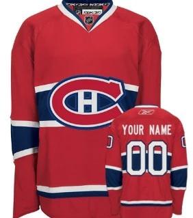 Montreal Canadiens Customized Red CH Jersey by Hockey David