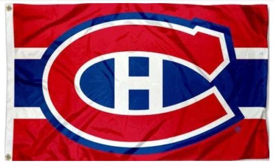 Montreal Canadiens Team Flag 3X5Ft Polyester Digital Print Banner USA by flagsjustdoit