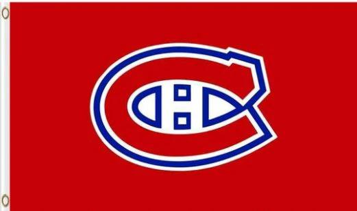 Montreal Canadiens Team US Flag 3X5Ft Polyester Digital Print Banner USA by flagsjustdoit