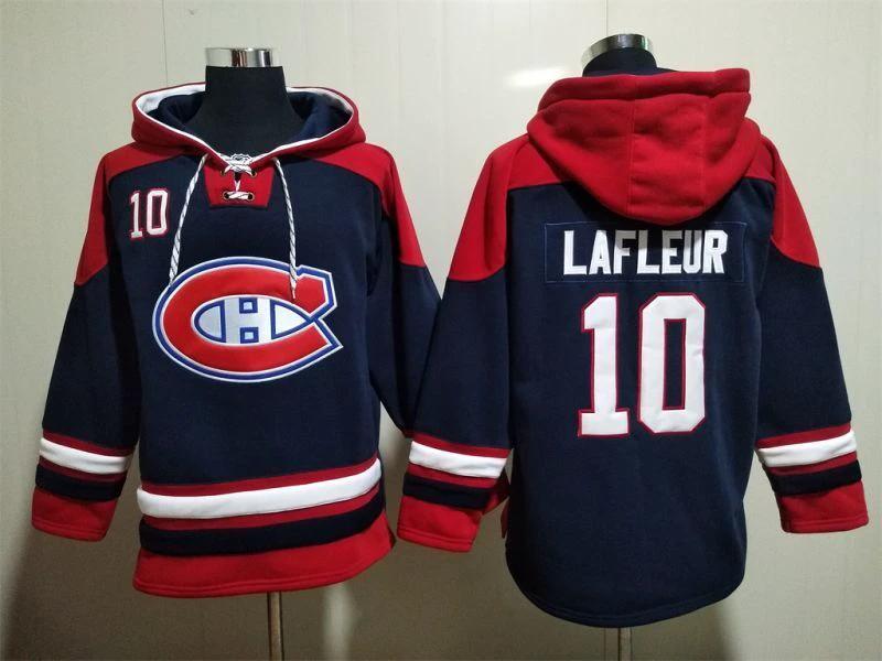 Montreal Canadiens #10 Guy Lafleur Pullover Hoodie by Hoodie Pullover