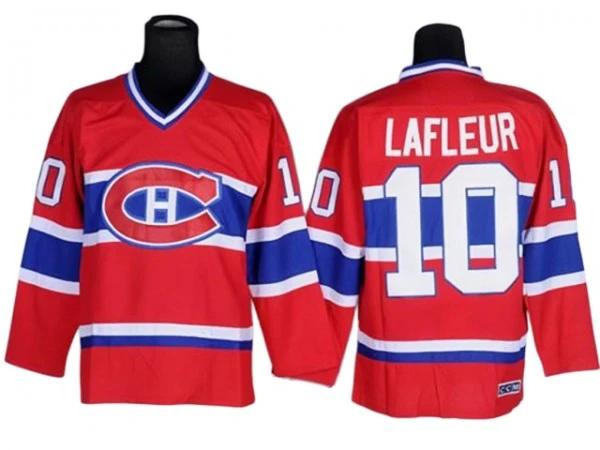Montreal Canadiens #10 Guy Lafleur Vintage CCM Jersey - Red by Hockey David