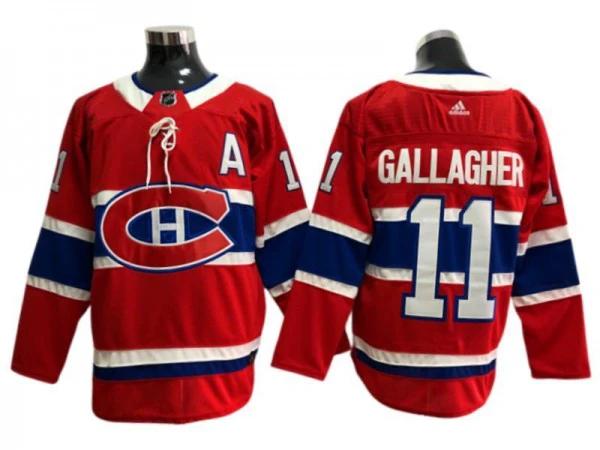 Montreal Canadiens #11 Brendan Gallagher Red Home Jersey by Hockey David