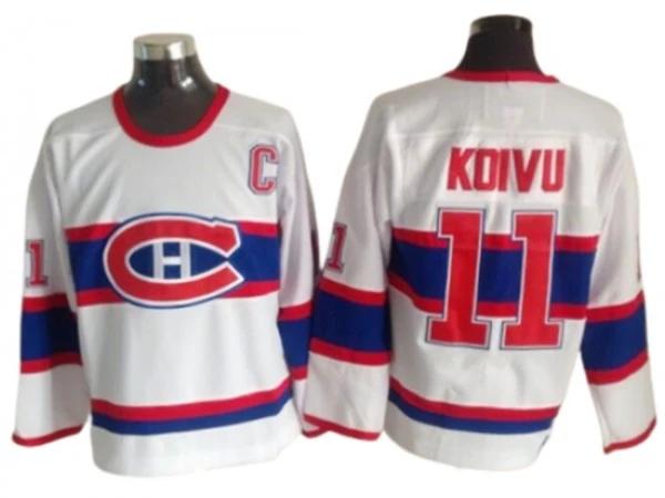 Montreal Canadiens #11 Brendan Gallagher White 1946 Vintage CCM Jersey by Hockey David