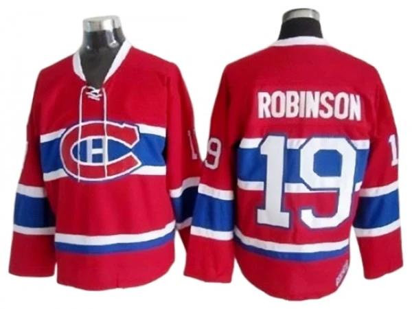Montreal Canadiens #19 Larry Robinson Red Vintage CCM Jersey by Hockey David