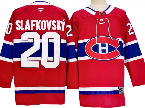Montreal Canadiens #20 Juraj Slafkovsky Red Home 2024 Jersey by Hockey David