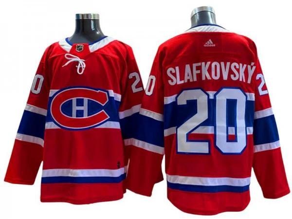 Montreal Canadiens #20 Juraj Slafkovsky Red Home Jersey by Hockey David