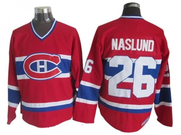Montreal Canadiens #26 Mats Naslund Red 1980's Vintage CCM Jersey by Hockey David