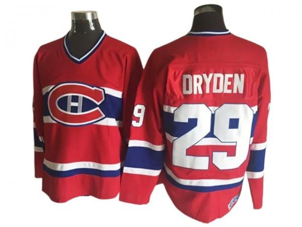 Montreal Canadiens #29 Ken Dryden Vintage CCM Jersey - Red by Hockey David