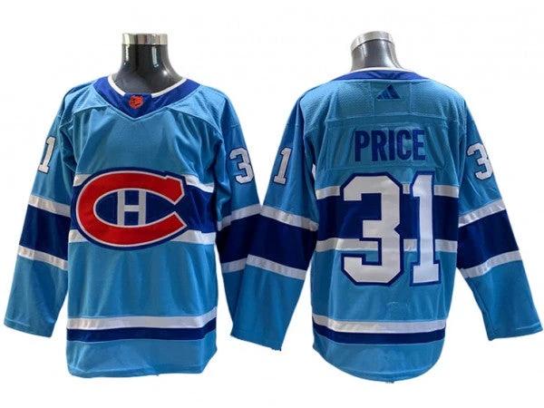 Montreal Canadiens #31 Carey Price Blue Reverse Retro 2.0 Jersey by Hockey David