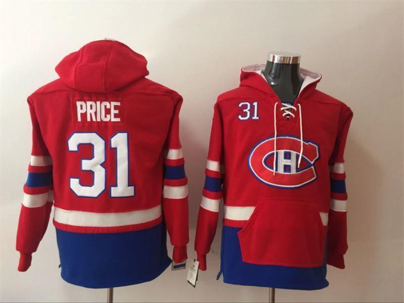 Montreal Canadiens #31 Carey Price Pullover Hoodie by Hoodie Pullover