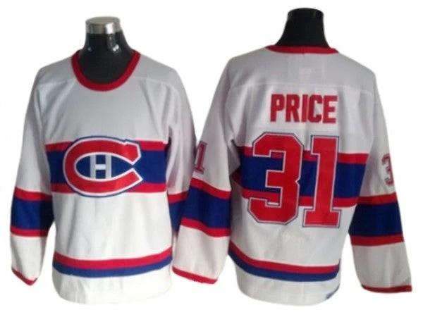 Montreal Canadiens #31 Carey Price White 1946 Vintage CCM Jersey by Hockey David