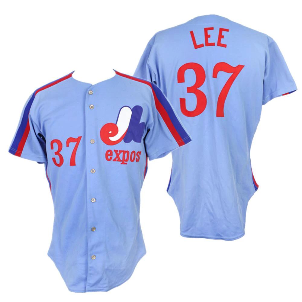 Montreal Expos Bill Lee Blue Throwback Jersey by My Store