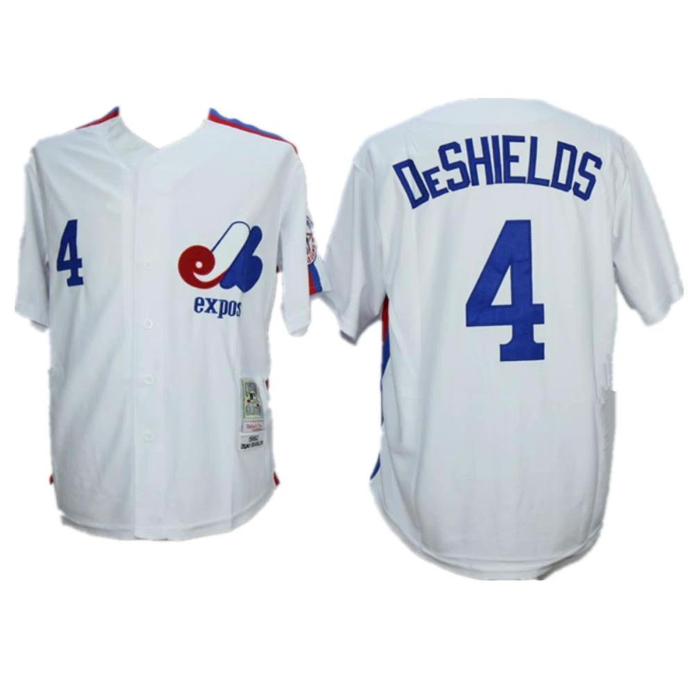 Montreal Expos Delino DeShields White Throwback Jersey by My Store