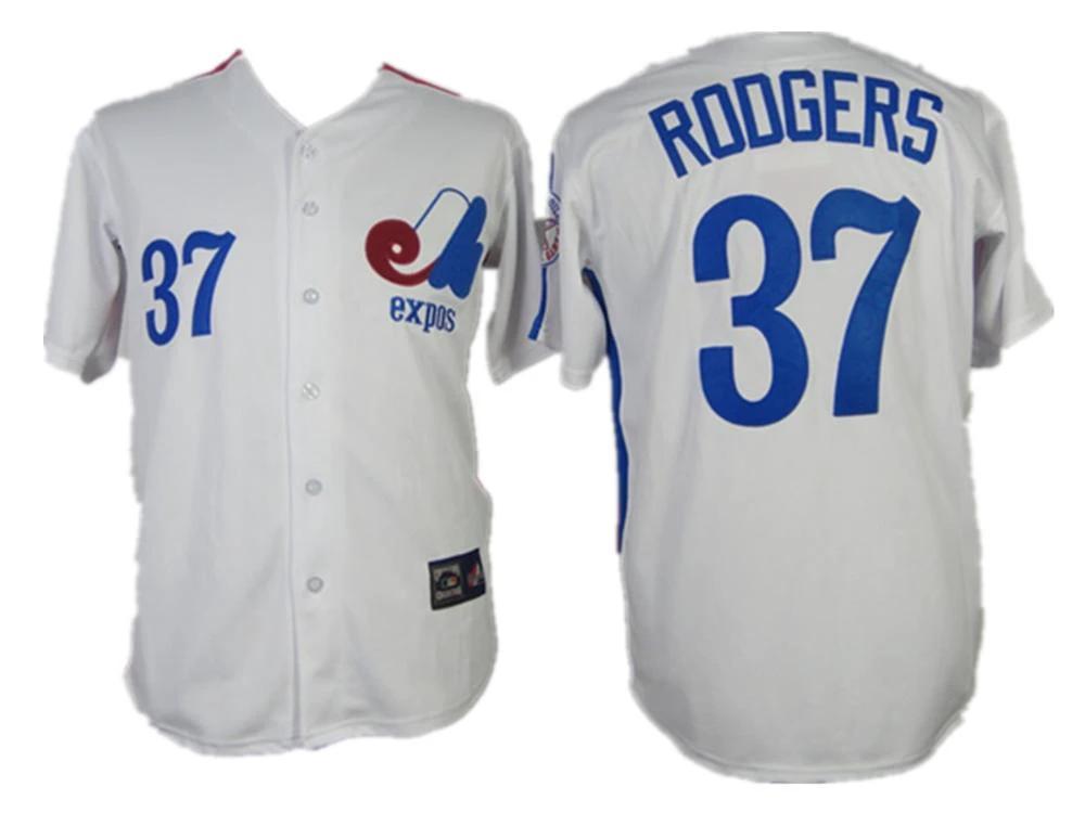 Montreal Expos Steve Rodgers White Throwback Jersey by My Store