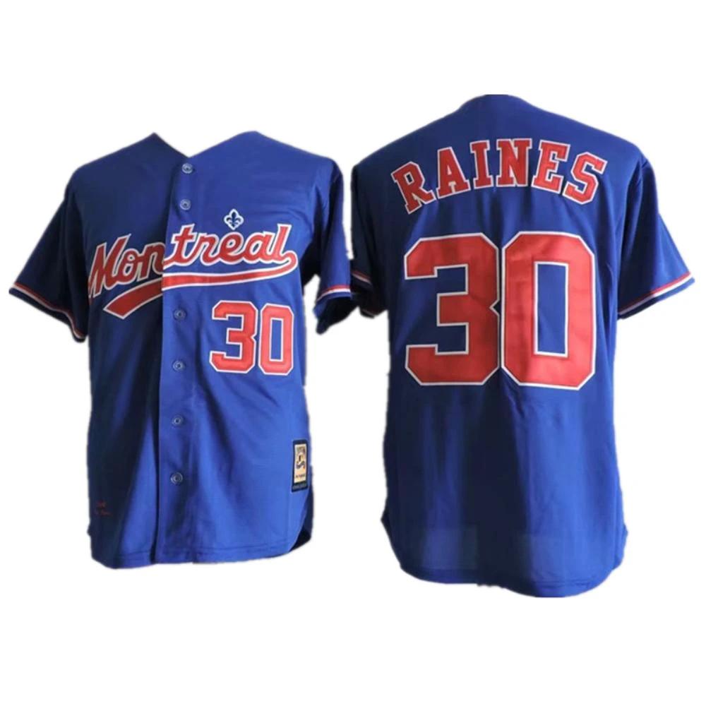 Montreal Expos Tim Raines Royal Throwback Jersey by My Store