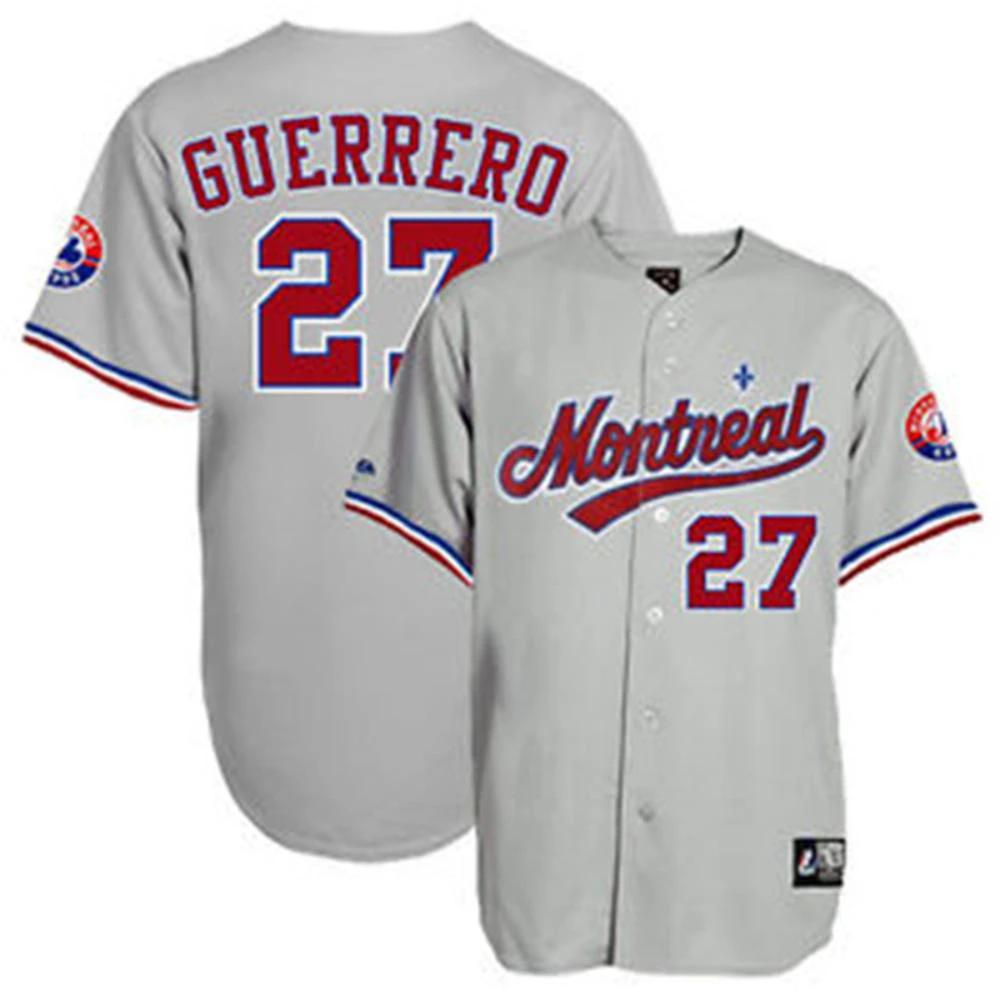 Montreal Expos Vladimir Guerrero Gray Throwback Jersey by My Store
