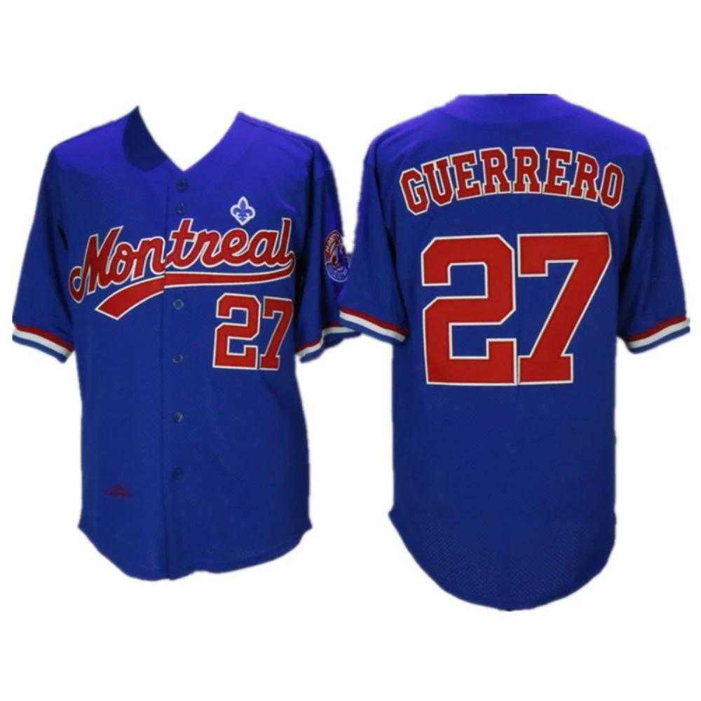 Montreal Expos Vladimir Guerrero Royal Throwback Jersey by My Store