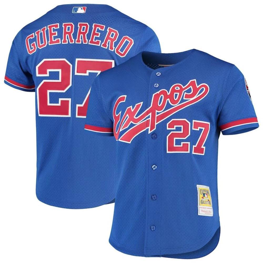 Montreal Expos Vladimir Guerrero Royal Throwback Mesh Jersey by My Store