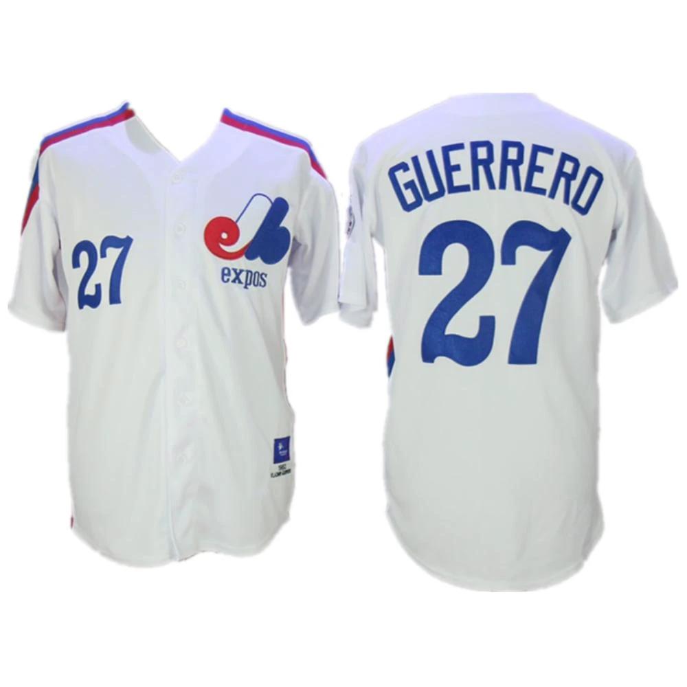 Montreal Expos Vladimir Guerrero White Cooperstown Throwback Jersey by My Store
