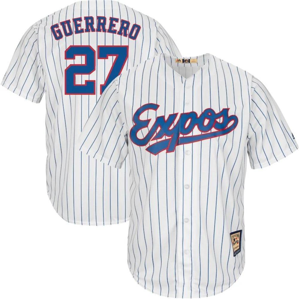 Montreal Expos Vladimir Guerrero White Throwback Jersey by My Store