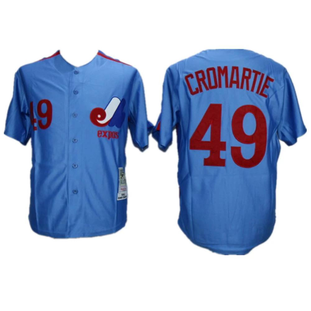 Montreal Expos Warren Cromartie Blue Throwback Jersey by My Store