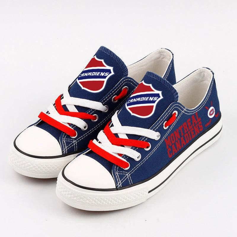 Montreal Canadiens Low Top Canvas Sport Sneakers Shoes For Men Women Fans by Crocs