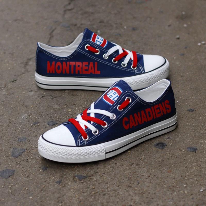 Montreal Canadiens Low Top Canvas Sport Sneakers Shoes For Men Women Fans by Crocs