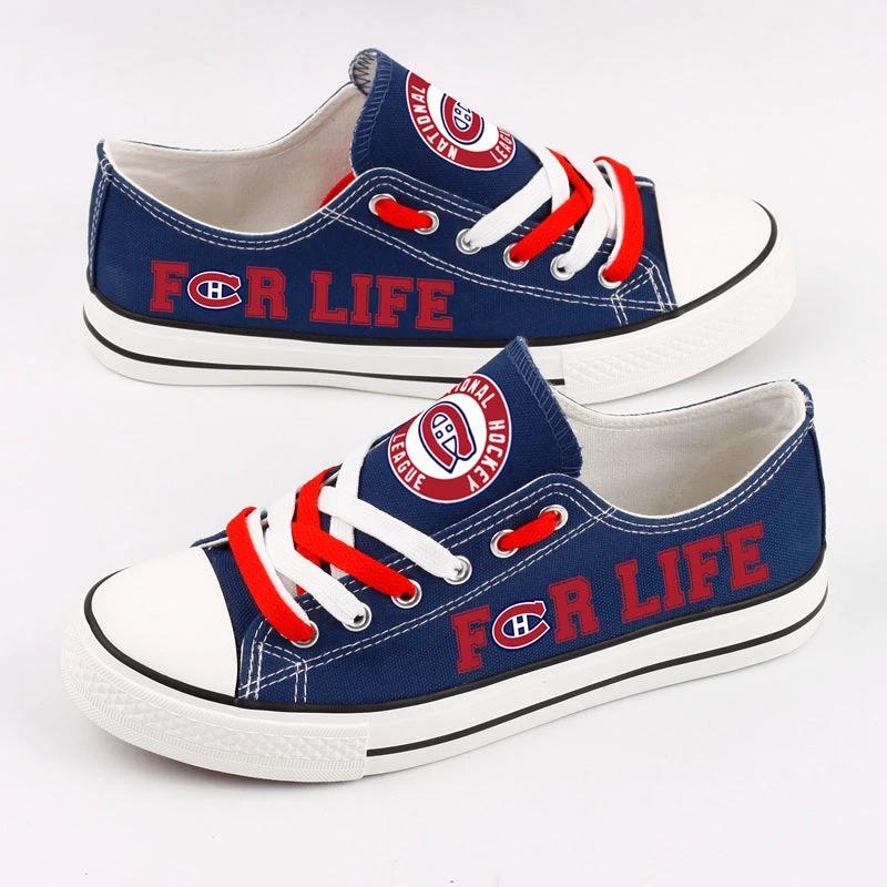 Montreal Canadiens Low Top Canvas Sport Sneakers Shoes For Men Women Fans by Crocs