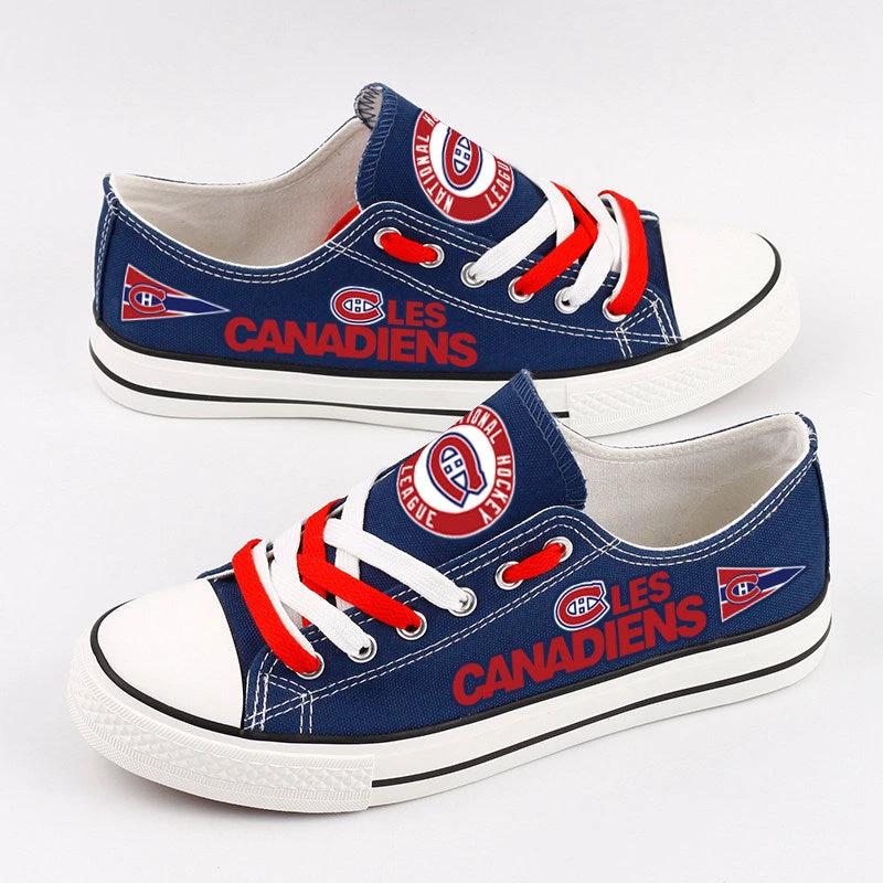 Montreal Canadiens Low Top Canvas Sport Sneakers Shoes For Men Women Fans by Crocs