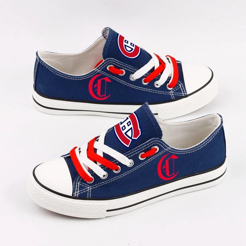 Montreal Canadiens Low Top Canvas Sport Sneakers Shoes For Men Women Fans by Crocs