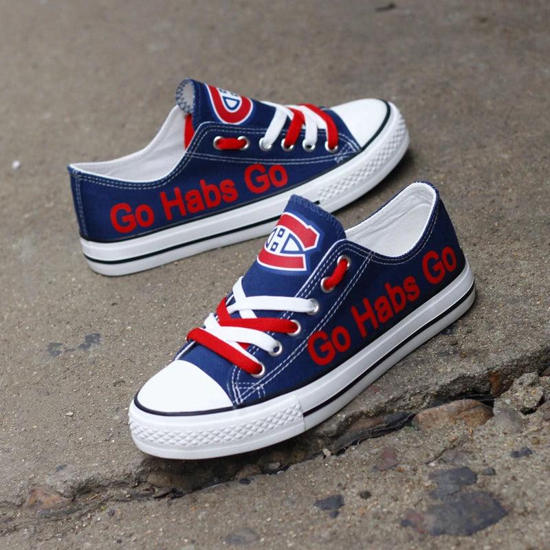 Montreal Canadiens Low Top Canvas Sport Sneakers Shoes For Men Women Fans by Crocs
