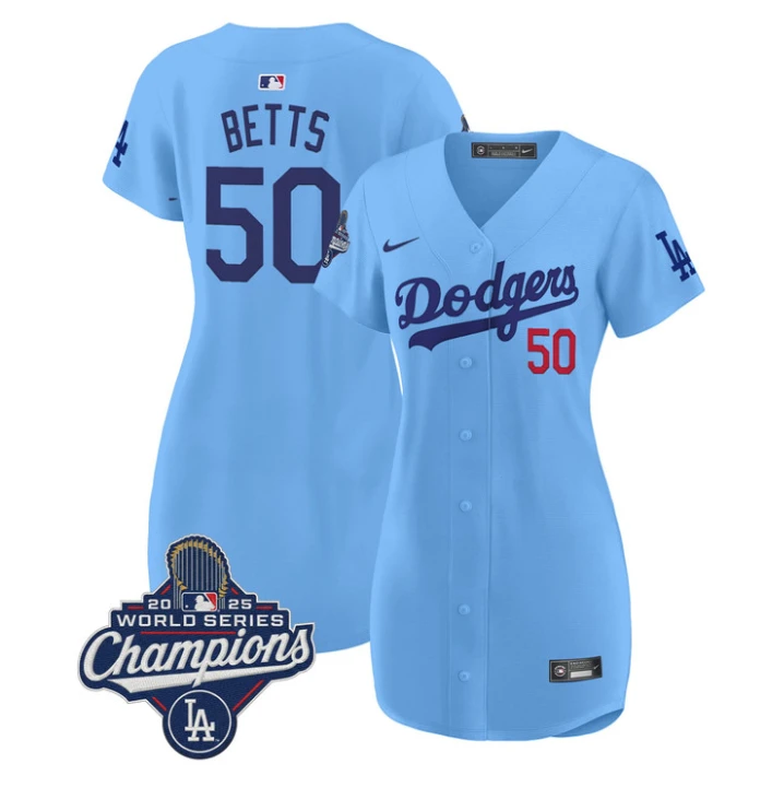Mookie Betts Dress #50 Dodgers 2025 World Series Champions Stitched by My Store