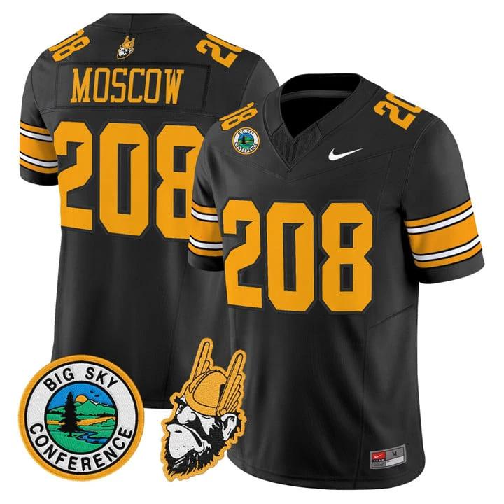 Moscow Jersey #208 Idaho Vandals 1975 Throwback Limited Stitched by My Store NCAA Football Jerseys