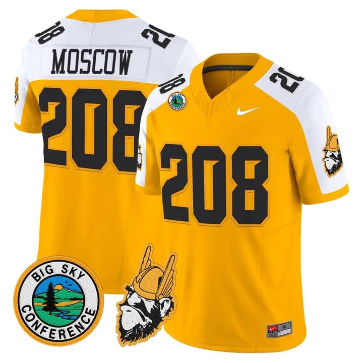 Moscow Jersey #208 Idaho Vandals 1975 Throwback Limited Stitched by My Store NCAA Football Jerseys