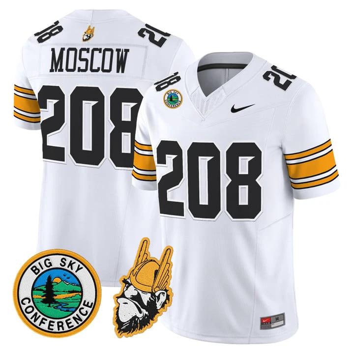 Moscow Jersey #208 Idaho Vandals 1975 Throwback Limited Stitched by My Store NCAA Football Jerseys