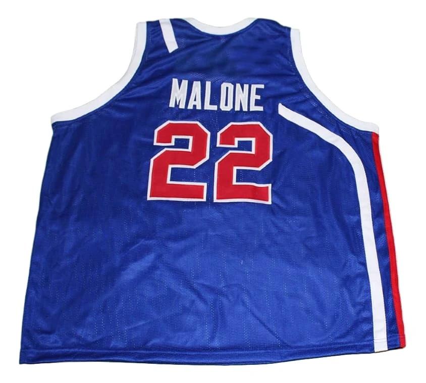 Moses Malone Jersey #22 Utah Stars Basketball Blue by My store basketball