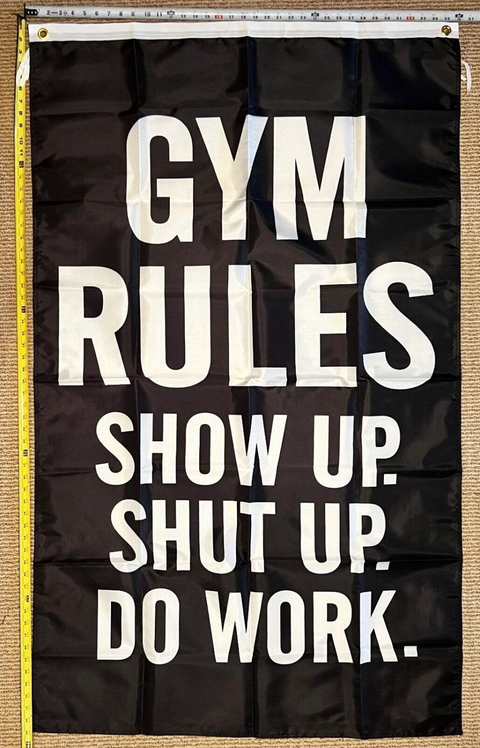 Motivation Flag 3 Gym Workout Hard Work Sign America Beer USA 3x5' 3 by flagsjustdoit